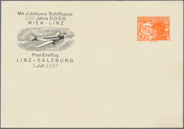 Österreich - Privatganzsachen: 1937, Postkarte Mit Wertstempel 10 Gr. Pilotenkopf Für Die Jubiläums - Autres & Non Classés