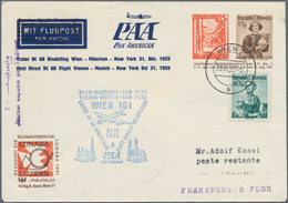 Österreich - Privatganzsachen: 1955 (29.10.), Privat-GS-Umschlag Mit Zwei Wertstempeln 15 Gr. Landsc - Other & Unclassified