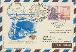 Österreich - Besonderheiten: 1952, BALLONPOST - Zuleitung DÄNEMARK: Pro Juventute Postkarte Als Zule - Sonstige & Ohne Zuordnung