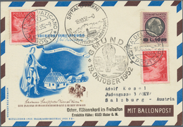Österreich - Besonderheiten: 1952, BALLONPOST - Zuleitung VATIKAN: Pro Juventute Postkarte Als Zulei - Autres & Non Classés
