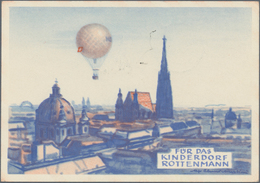 Österreich - Besonderheiten: 1955, BALLONPOST - Zuleitung BAHRAIN: Pro Juventute Postkarte Als Zulei - Autres & Non Classés