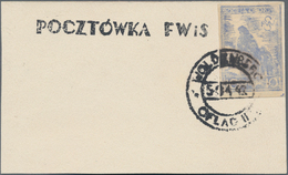 Polen - Lagerpost: Woldenberg: 1942, Internal Camp Mail 10 F White Smooth Thin Paper On Provisional - Altri & Non Classificati