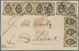 Russland: 1872, Cover From Goldingen, Kurland (now Kuldiga In Latvia) To Lübeck Franked By 10 X 1 K. - Oblitérés