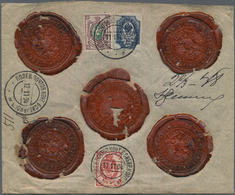 Russische Post In China: 11.11.1904 Russo-Japanese War Insured Money-letter For 162 Roubles Franked - China