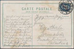 Russische Post In Der Levante - Staatspost: 1906, Souvenir Postcard Of Constantinopel With 1 Pia. Bl - Levant