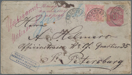 Russland - Besonderheiten: 1878, Incoming Mail, Postal Stationary 10 Pfg. With 10 Pfg. In Addition F - Sonstige & Ohne Zuordnung