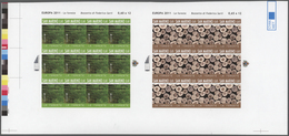 San Marino: 2011, Europa Cept "The Forest" 0.60€+0.65€, IMPERFORATE Gutter Proof Sheet With Two Pane - Andere & Zonder Classificatie