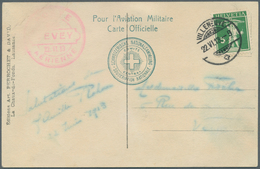 Schweiz - Halbamtliche Flugmarken: 1913, Flugtag Vevey 22.6., 5 C. Freimarke Mit Poststempel "VILLEN - Autres & Non Classés