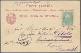 Schweiz - Hotelpost: 1882/83 Mont Prosa St. Gotthard (Postamt Airolo) 5 Rp. Grün, Gebraucht Auf Ganz - Altri & Non Classificati