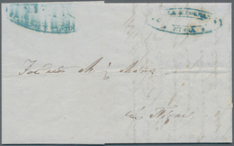 Serbien: 1855, Folded Letter With CHOLERA Lacquer Seal From ALEXINAC On Reverse (broken By Opening) - Serbie