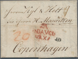 Spanien - Vorphilatelie: 1799, Entire Folded Letter From Malaga To Copenhagen/Denmark, Carried By Sp - ...-1850 Prefilatelia