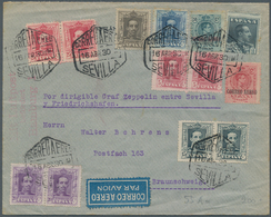Spanien: 1930, Zeppelin Journey To Spain Return Letter From SEVILLA 16 JUN 20 Sent To Braunschweig V - Usati