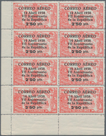 Spanien: 1938, 7 Years Of Republic Airmail Issue 10c. Red Optd. 'CORREO AEREO / 14 Abril 1938 / VII - Gebruikt