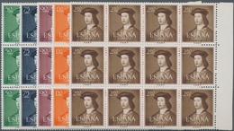 Spanien: 1952, 500th Birthday Of King Ferdinand V. Complete Set Of Five In Blocks/12, Mint Never Hin - Gebruikt