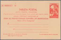 Spanien - Ganzsachen: 1933/1935. Lot Of 2 Entire Cards "Zona De Protectorado Espanol En Marruecos": - 1850-1931