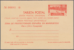 Spanien - Ganzsachen: 1935. Lot Of 2 Entire Cards "Cedros Y Nieve En El Bosque De Ketama" (Zona De P - 1850-1931