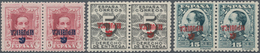 Spanien - Besonderheiten: 1931, TOLOSA Private Local Issue, 5c. Carmine, 5c. Black And 15c. Greyish - Andere & Zonder Classificatie