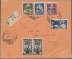 Triest - Zone A: 1950, Complete Set 5 L To 55 L "tobacco Conference" Together With 1 L And 2 X 2 L D - Marcophilie