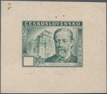 Tschechoslowakei: 1949. Trial Print Of Recess Rotary Printing For The 1.50kc Value Of The Set "125th - Lettres & Documents
