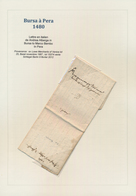 Türkei - Vorphilatelie: 1480, Folded Merchant Envelope From Bursa To Pera, Message "merchant Andrea - ...-1858 Vorphilatelie