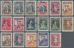 Türkei: 1930, Opening Of Ankara-Sivas Railway, Complete Set Of 22 Values Mint Hinged With Original G - Other & Unclassified