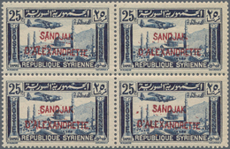 Türkei - Alexandrette: 1938, Syria Airmail Issue With Red Or Black Opt. ‚SANDJAK / D’ALEXANDRETTE‘ C - Unused Stamps