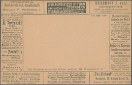 Ungarn - Ganzsachen: 1900, 5 Filler Green Postal Stationery Postcard With Very Rare Advertising Prin - Ganzsachen