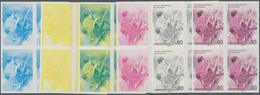 Vereinte Nationen - Genf: 1988. Progressive Proof (6 Phases) In Blocks Of 4 For The 80c Value Of The - Neufs