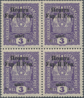 Westukraine: 1919, 1st Stanislaus Issue Sch On 3 H. Varieties: "no Dot After H" (Pos. 3), "wide Spac - Ucraina