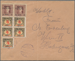 Westukraine: 1919, Overprint On 4 H. Postage Etc. On Cover. Very Rare Usage Of The Corrected Plate ( - Oekraïne