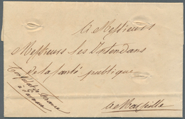 Zypern - Vorläufer: 1834, Kompletter Brief Des Franz. Konsulats In Larnaca An "INTENDANT DE LA SANTE - Altri & Non Classificati
