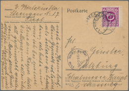 Österreich: 1945, US-AMERIKANISCHE BESETZUNG VON TIROL: 6 Pf Lilapurpur 'Posthorn' Auf Postkarte Von - Gebraucht
