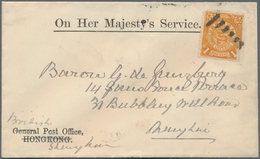 China: 1898/13, Coiling Dragon 1 C. Single Franks (3): To OHMS Envelope Sent By British Post Office - 1912-1949 Republik