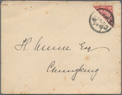 China: 1904, Chungking Provisional: 2 C. Bisect Tied Lunar Dater "Szechuan Chungking" To Small Size - 1912-1949 Republik