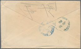 China - Lokalausgaben / Local Post: Hankow, 1893, 5 C. Green Canc. Full Strike Blue "HANKOW C JUN 20 - Otros & Sin Clasificación