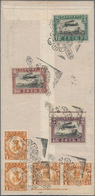 China - Flugpost: 1929, FFC Shanghai-Nanking, Biplane 15 C., 30 C., 45 C. (top Margin Imprint Copy) - Andere & Zonder Classificatie