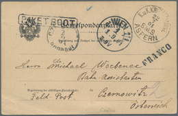 China - Fremde Postanstalten / Foreign Offices: 1901, Boxer Uprising, Austria Navy Mails, Crested Of - Otros & Sin Clasificación