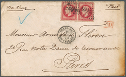 China - Fremde Postanstalten / Foreign Offices: 1867, China: Napoleon III Laureate, 80c Rose On Pink - Otros & Sin Clasificación