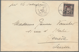 China - Fremde Postanstalten / Foreign Offices: France, 1894, Ovpt. "Chine" On Type Sage, Three Cove - Other & Unclassified