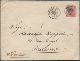 China - Fremde Postanstalten / Foreign Offices: France, 1894, Ovpt. "Chine" In Black On 50 C. Tied " - Autres & Non Classés