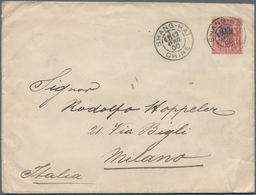 China - Fremde Postanstalten / Foreign Offices: France, 1894, Ovpt. "Chine" In Black On 50 C. Tied " - Altri & Non Classificati