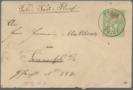 China - Fremde Postanstalten / Foreign Offices: France, 1901, Stationery Envelope 5 C. Ovpt. "Chine" - Autres & Non Classés