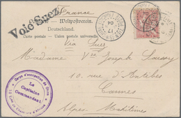 China - Fremde Postanstalten / Foreign Offices: 1904, French P.O.China, 10 C Red (MiNr.20), Tied By - Other & Unclassified