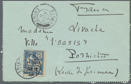China - Fremde Postanstalten / Foreign Offices: France, 1907, Type Mouchon 10 C./25 Ct., Two Covers: - Sonstige & Ohne Zuordnung