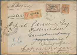 China - Fremde Postanstalten / Foreign Offices: France, 1907/12, Surcharges 20 C./50 C. Brown With 6 - Sonstige & Ohne Zuordnung