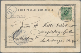 China - Fremde Postanstalten / Foreign Offices: Germany, 1900, Forerunners 5 Pf. Tied "SHANGHAI 9/3 - Altri & Non Classificati