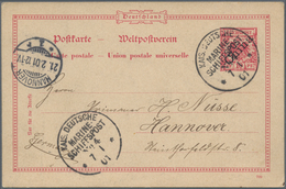 China - Fremde Postanstalten / Foreign Offices: Germany, UPU Stationery 10 Pf. Ovpt. "China" Canc. " - Altri & Non Classificati