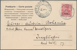 China - Fremde Postanstalten / Foreign Offices: Germany, 1904, 10 Pf. Tied "TSCHIFU 20/2 04" To Ppc - Altri & Non Classificati