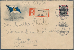 China - Fremde Postanstalten / Foreign Offices: Germany, 1907/12, 20 C./40 C. Registered Resp. 10 C. - Other & Unclassified