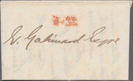 China - Besonderheiten: 1857, Stamp-less Folded Envelope Written From Shanghai Dated '24th Sept. 57' - Altri & Non Classificati